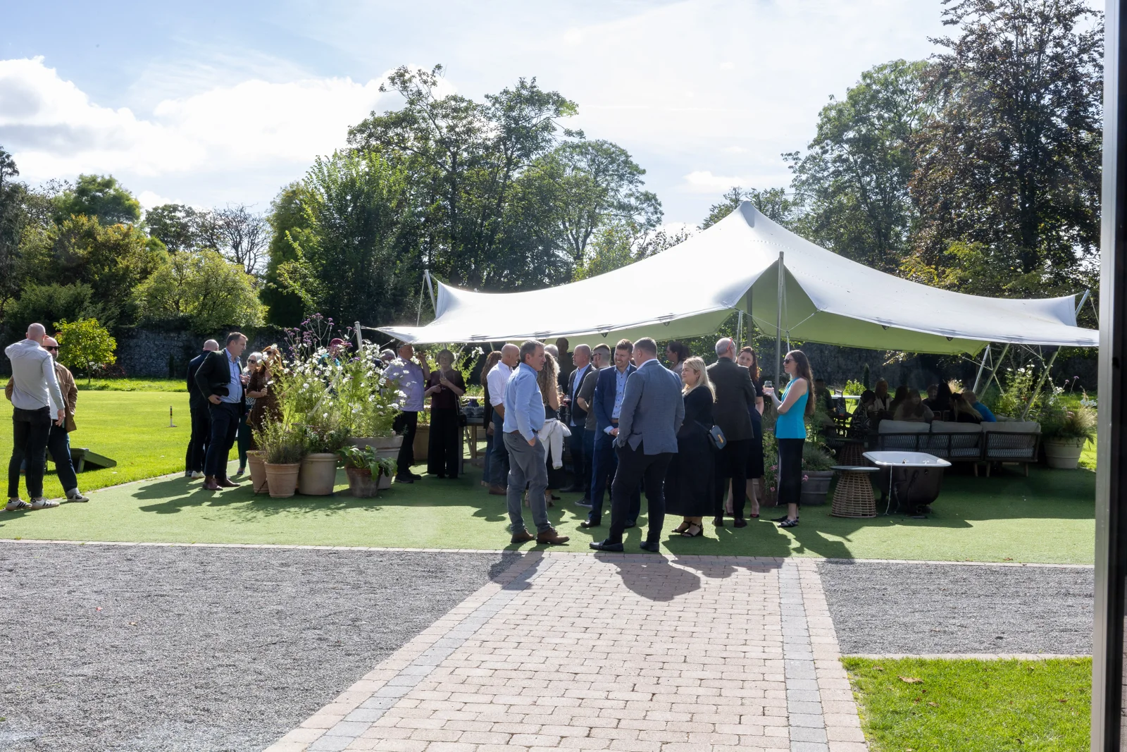 A sunny day at Cloughjordan House, Co Tipperary.