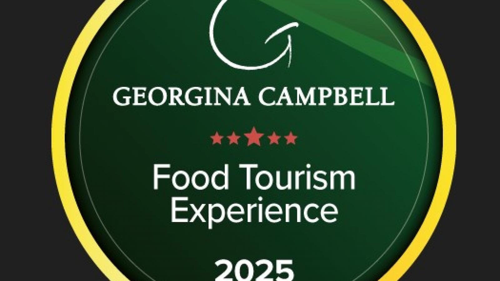 Winner of Georgina Campbell Food Tourism Award
